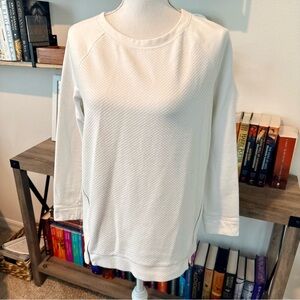 Lou & Grey Ivory Zip Sweater